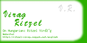 virag ritzel business card